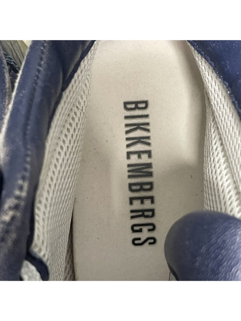 Bikkembergs Womens Blue Navy High-Top Sneakers Size 39 Lace-Up - Picture 9 of 12